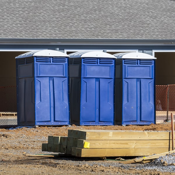 are there any restrictions on where i can place the portable restrooms during my rental period in Erin